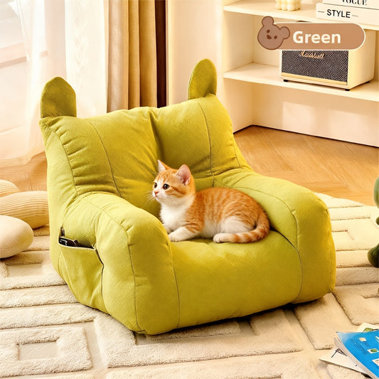Pet Sofa - Comfortable, Soft & Breathable Cat Bed and House, Cozy Sleeping Basket for Small Dogs and Cats of All Sizes, All-Season Use, Modern Stylish Cat Furniture and Perch for Ultimate Comfort